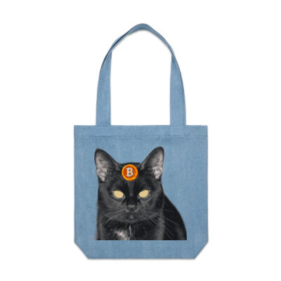 cat kitten - AS Colour- Denim Carrie Tote Thumbnail