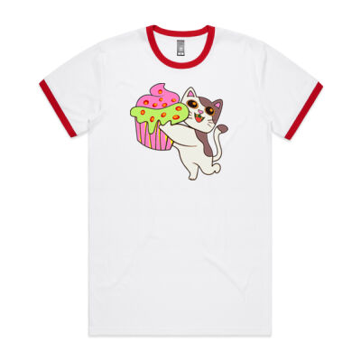 cat kitten -  AS Colour Men's Ringer Tee Thumbnail
