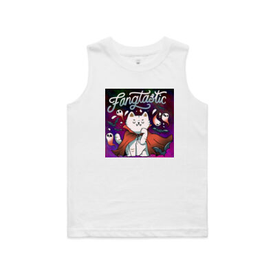 fangtastic vampire - AS Colour - Youth Barnard Tank tee  Thumbnail