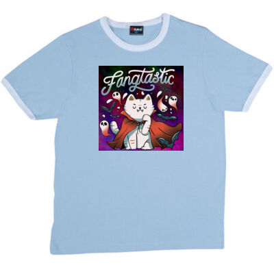 fangtastic vampire - RAMO- Ringer Unisex Tee Thumbnail