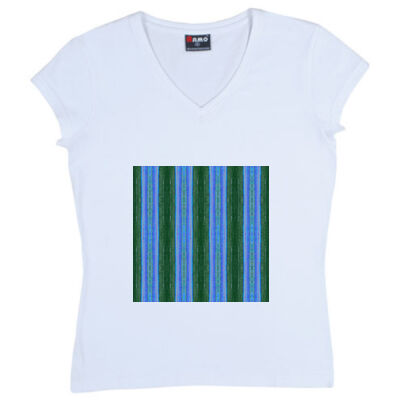 striped pattern - Ramo - Ladies V Neck Thumbnail