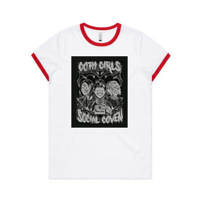 gothic art - AS Colour Women's Ringer Tee Thumbnail