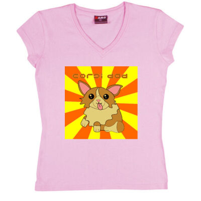 cotgi dog - Ramo - Ladies V Neck Thumbnail