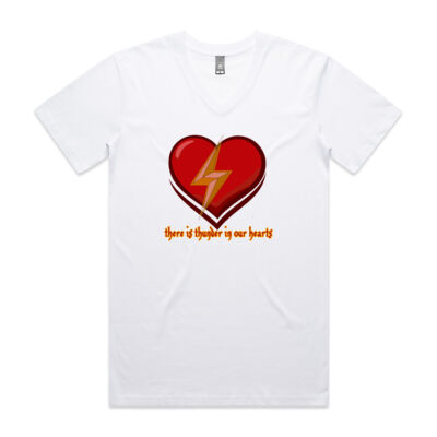 positive vibes - AS Colour - Tarmac V-Neck Tee Thumbnail