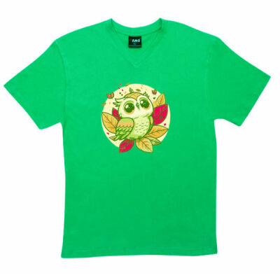 cute owl - RAMO- Mens V-Neck Tee Thumbnail