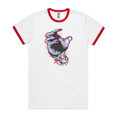 zombie hand -  AS Colour Men's Ringer Tee Thumbnail
