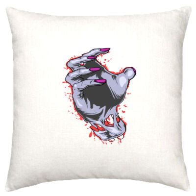 zombie hand - Linen Cushion Cover 50x50cm Thumbnail
