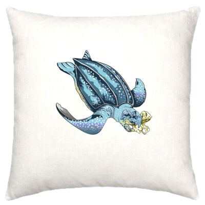sea life - Linen Cushion Cover 50x50cm Thumbnail