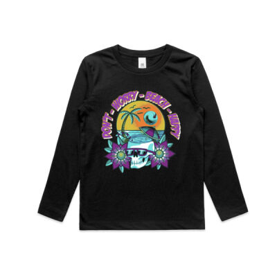 beach happy - AS Colour - Youth Staple Longsleeve Tee Thumbnail