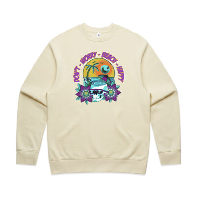 beach happy - AS Colour - Mens Relax Crew Thumbnail