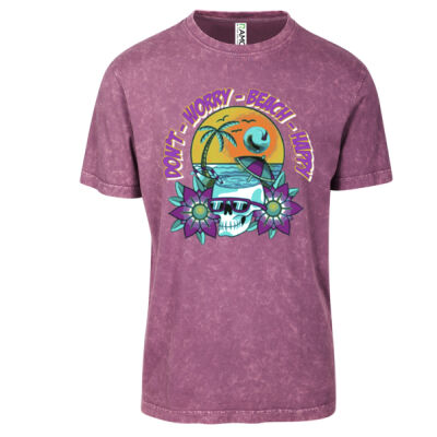 beach happy - RAMO Kid's Stone Wash Tee Thumbnail