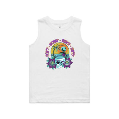 beach happy - AS Colour - Youth Barnard Tank tee  Thumbnail